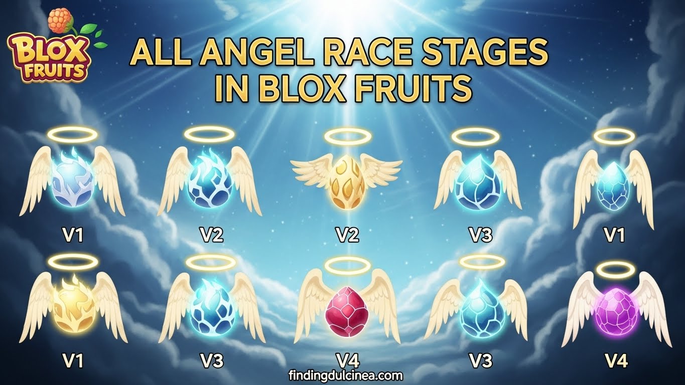 All Angel Race Stages in Blox Fruits