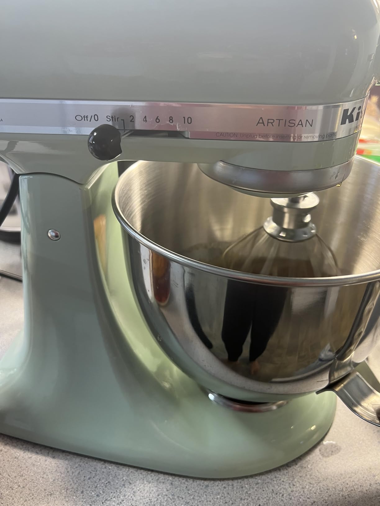 KitchenAid Artisan Series 5 Quart Tilt Head Stand Mixer with Pouring Shield KSM150PS, Pistachio Customer Review KitchenAid Artisan Series 5 Quart Tilt Head Stand Mixer with Pouring Shield KSM150PS, Pistachio - Customer Photo 1