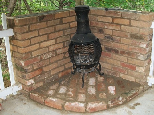 Deckmate Corona 3 Ft. High Outdoor Steel Chimenea Fireplace Model 28063 - Customer Photo 1