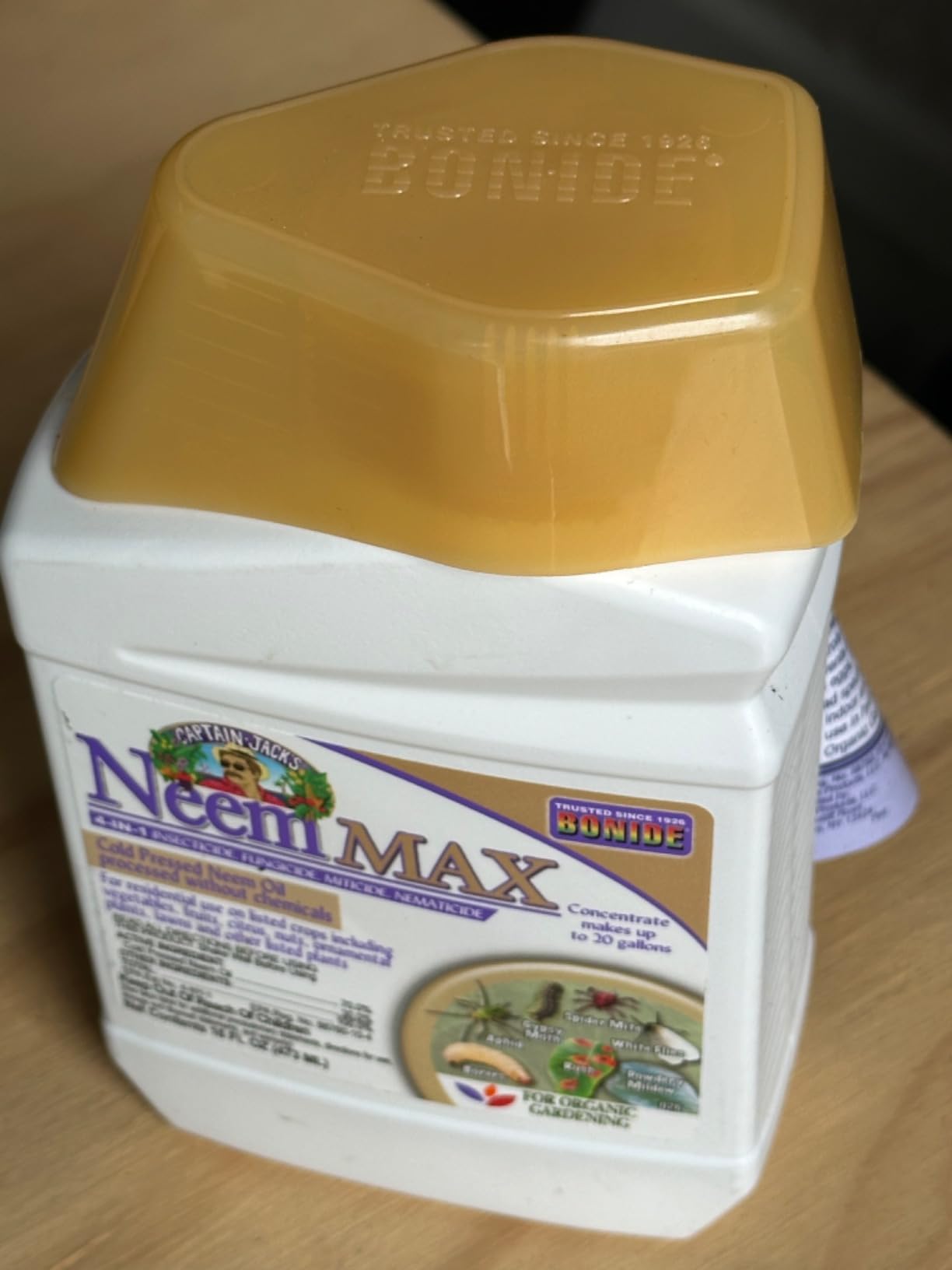 Bonide Captain Jack's Neem Max, 16 oz Concentrated Cold Pressed Neem Oil, Multi-Purpose Insecticide, Fungicide, Miticide, and Nematicide for Organic Gardening Customer Review Bonide Captain Jack's Neem Max, 16 oz Concentrated Cold Pressed Neem Oil, Multi-Purpose Insecticide, Fungicide, Miticide, and Nematicide for Organic Gardening - Customer Photo 2