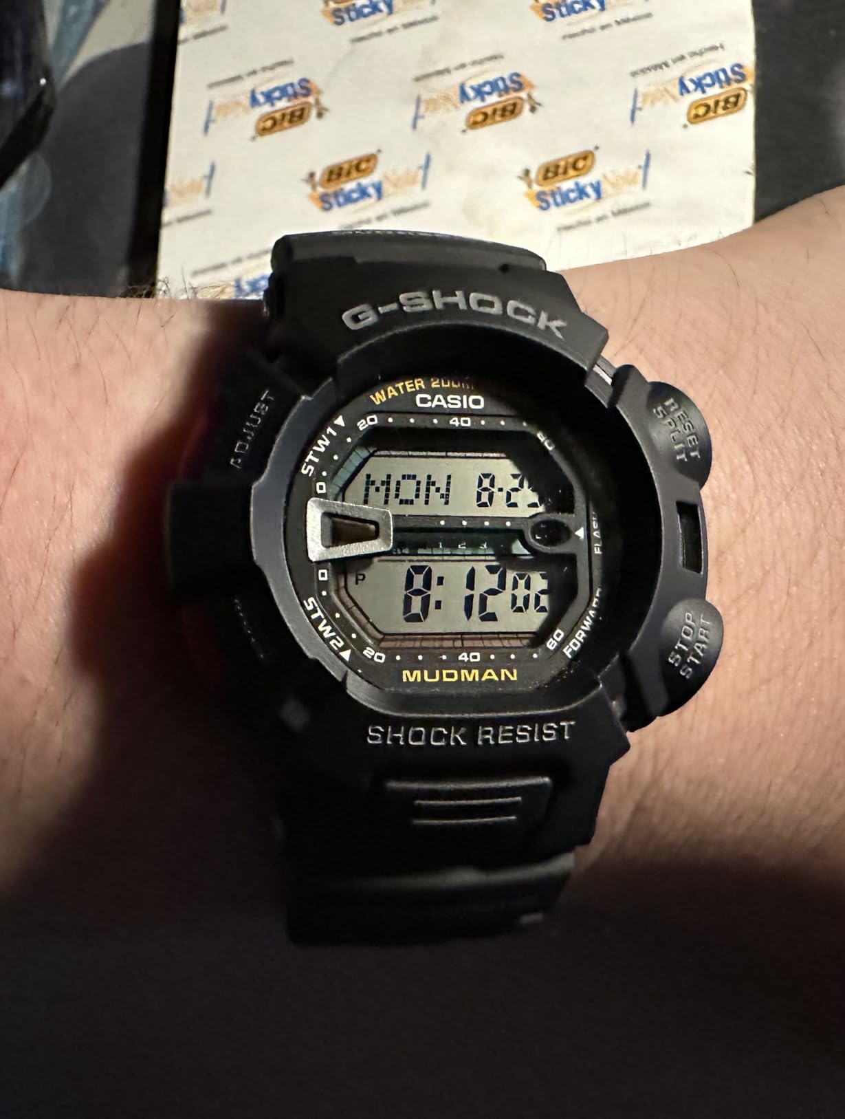 Casio G-Shock Mudman Super Dual Illuminator Men's Quartz 52mm Digital Watch G9000-1V - Customer Photo 1