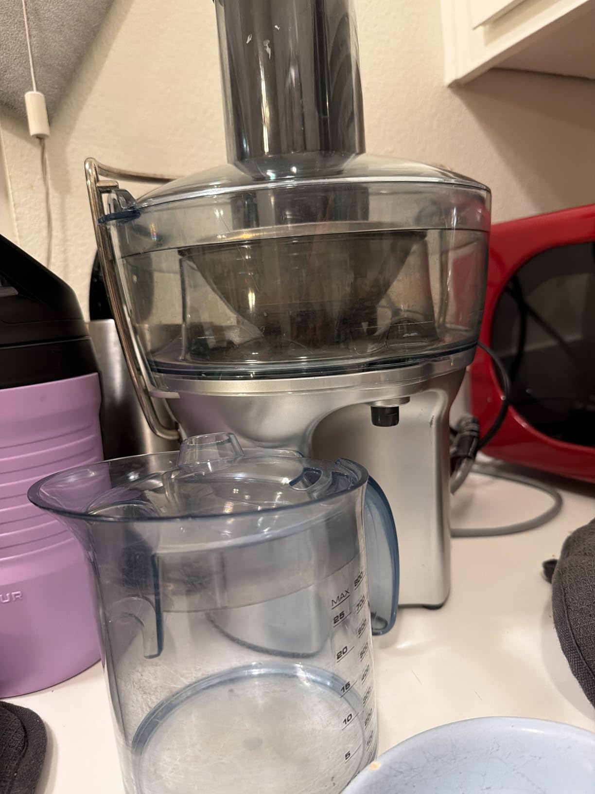 Breville BJE200XL Juice Fountain Compact Centrifugal Machine, 25 fl oz, Silver Customer Review Breville BJE200XL Juice Fountain Compact Centrifugal Machine, 25 fl oz, Silver - Customer Photo 1