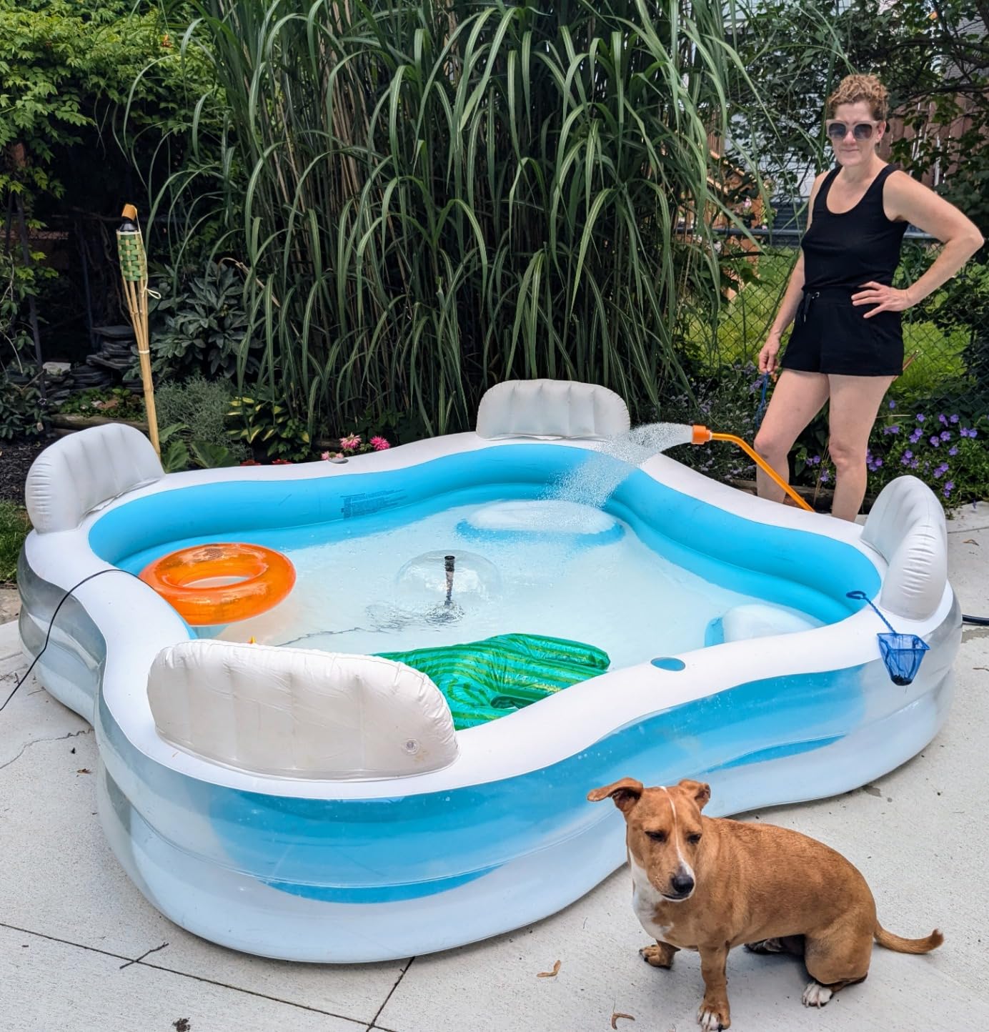 Intex 56475EP Swim Center Family Lounge Inflatable Pool, 90