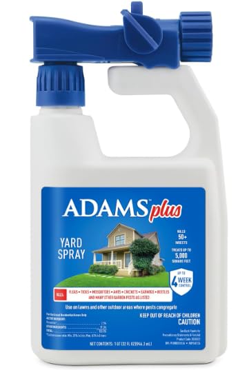 ADAMS Plus Yard Spray, Kills Fleas, Ticks, Mosquitoes, Ants and Many Other Listed Nuisance Pests in Outdoor Areas, Treats Up to 5,000 Square Feet, Easy to Use Hose-End Spray, 32 Fluid Ounces customer photo 1