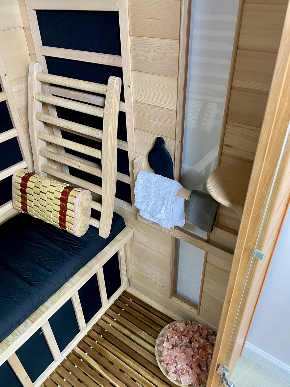DYNAMIC SAUNAS Andora 2-Person Low EMF FAR Infrared Sauna with Red Light Therapy & Bluetooth Speakers | Personal Indoor Dry Heat Sauna for Home & Gym – Made from Canadian Hemlock - Customer Photo 2