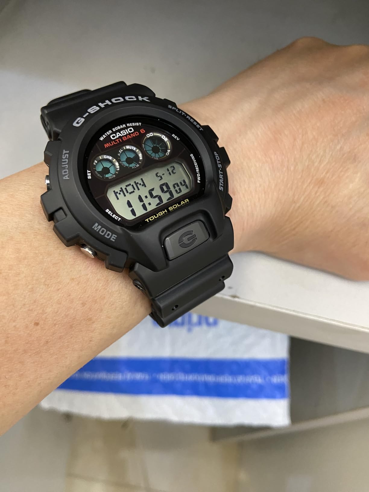 Casio G-Shock GW6900-1 Men's Tough Solar Black Resin Sport Watch - Customer Photo 1