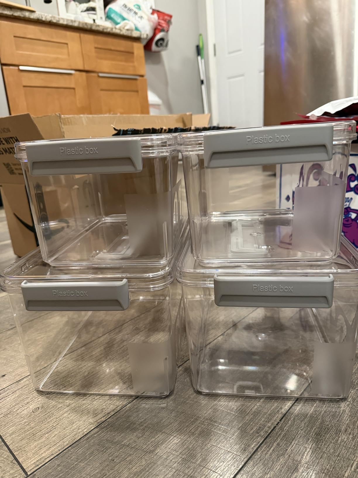 Sterilite 6-Pack Ultra Latching Box, Storage Bins with Lids, Clear Plastic, 18 Quart - Heavy-Duty Organizing Containers for Closet, Bathroom, and Office - Customer Photo 1