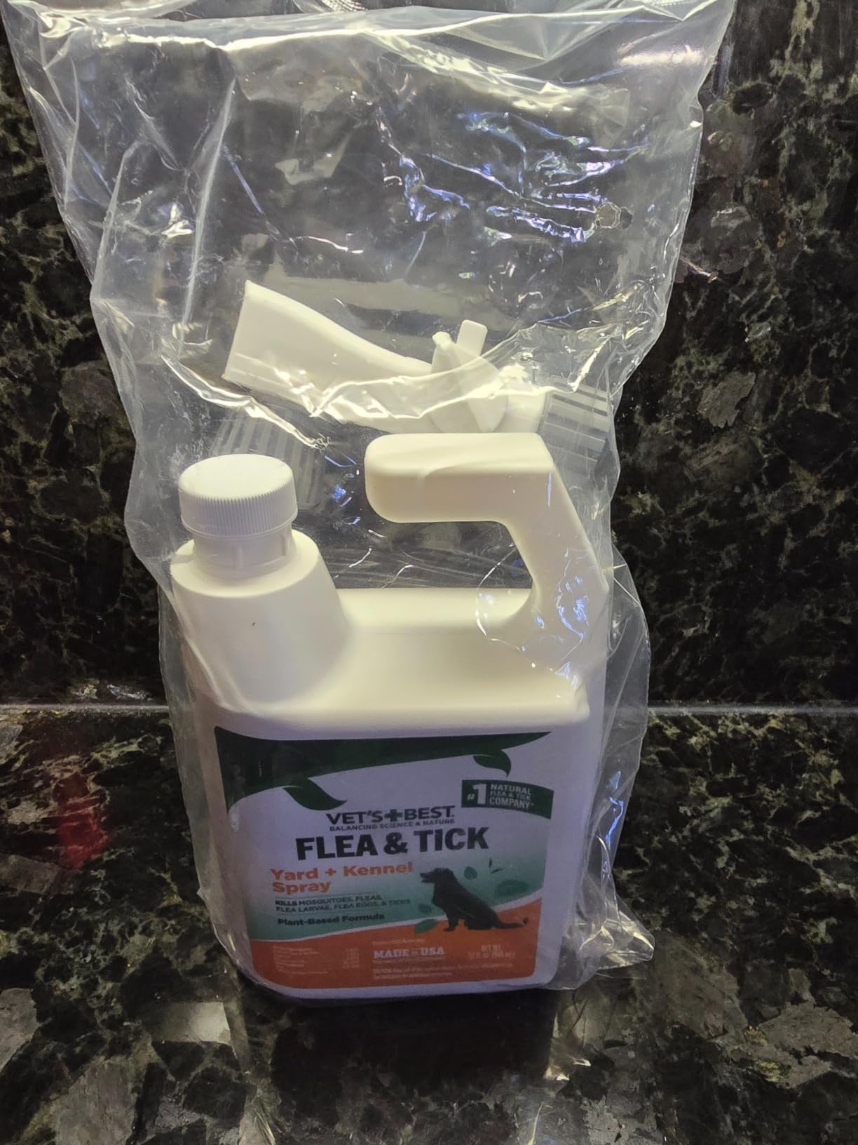 Vet's Best Flea and Tick Yard & Kennel Spray, Dog Flea Spray that Kills Fleas, Mosquitoes, & Ticks, Plant-Based Ingredients, Plant Safe Ready-to-Use Hose Attachment, 32 fl oz Customer Review Vet's Best Flea and Tick Yard & Kennel Spray, Dog Flea Spray that Kills Fleas, Mosquitoes, & Ticks, Plant-Based Ingredients, Plant Safe Ready-to-Use Hose Attachment, 32 fl oz - Customer Photo 2