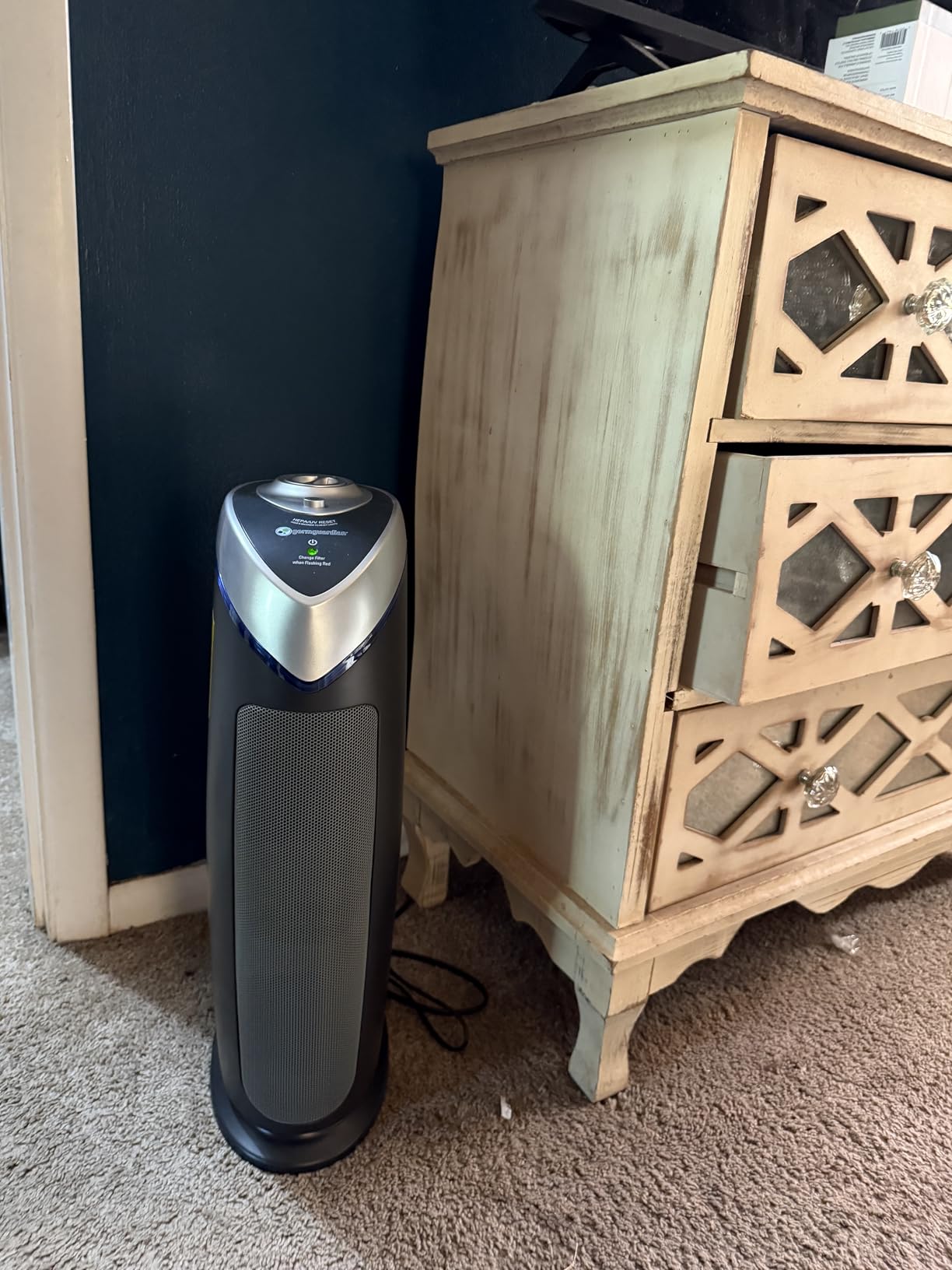 GermGuardian 4-In-1 HEPA Air Purifier for Home, Large Rooms Up To 743 Sq. Ft. with HEPA Air Filter, UV-C Light & Odor Reduction, AC4825E, 22 GermGuardian 4-In-1 HEPA Air Purifier for Home, Large Rooms Up To 743 Sq. Ft. with HEPA Air Filter, UV-C Light & Odor Reduction, AC4825E, 22