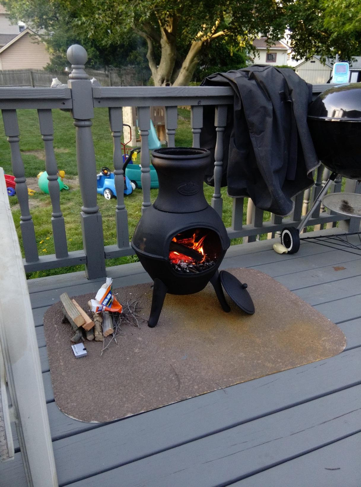 Esschert Design FF109 Small Terrace Heater - Customer Photo 1