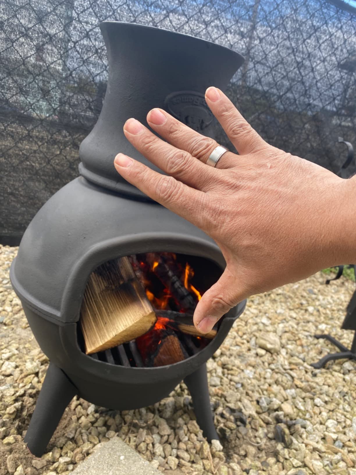Esschert Design FF109 Small Terrace Heater - Customer Photo 3