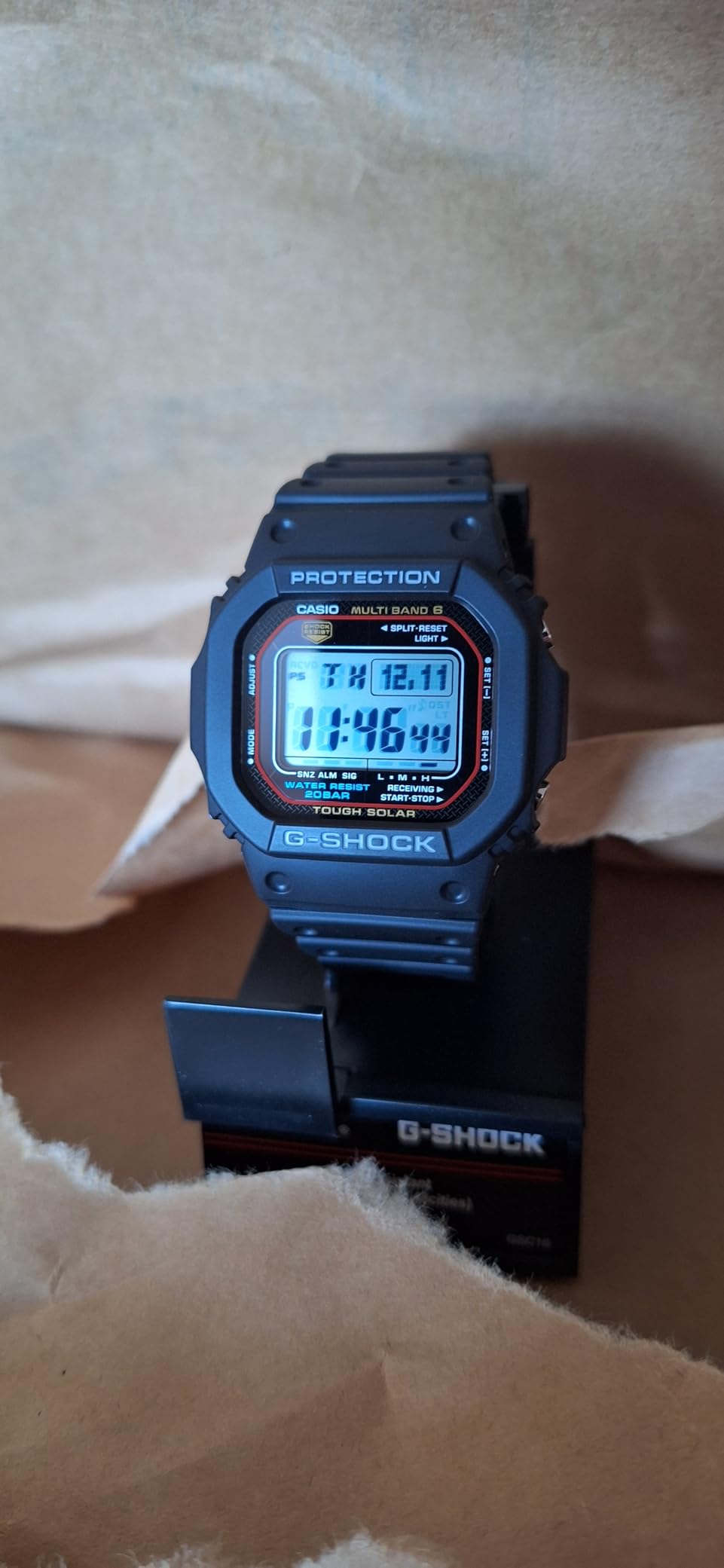 Casio G-Shock GW-M5610U-1 Men's Solar Black Resin Sport Watch - Customer Photo 1