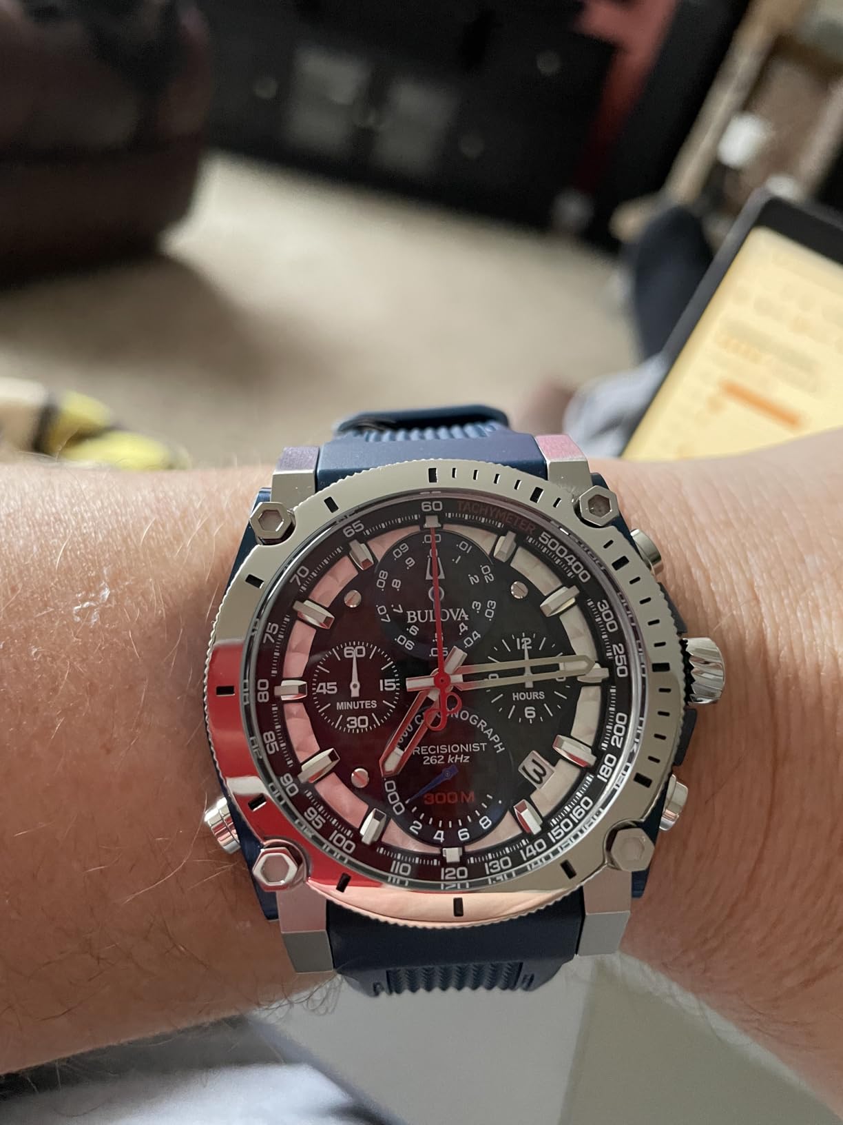 Men's Icon High Precision Quartz Chronograph Watch, Curved Mineral Crystal customer photo 2