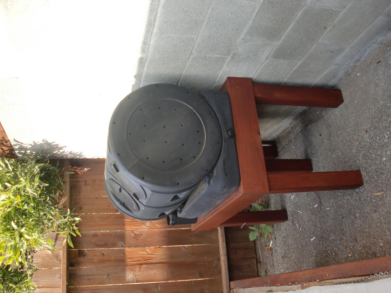 Good Ideas Compost Wizard Outdoor Garden Dual Tumbler Compost Container, Black - Customer Photo 2