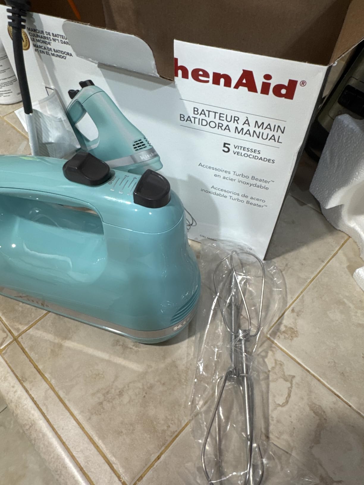 KitchenAid 5-Speed Ultra Power Hand Mixer - KHM512, Empire Red customer photo 2
