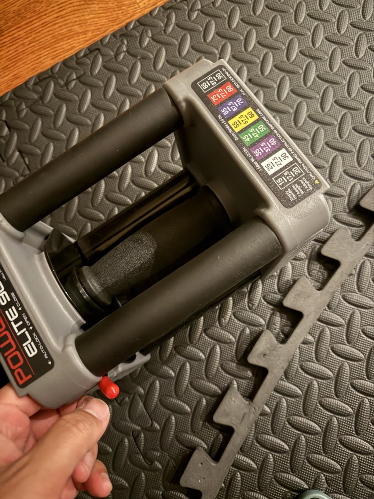 PowerBlock Elite EXP Adjustable Dumbbells, Sold in Pairs, Stage 1, 5-50 lb. Dumbbells, Durable Steel Build, Innovative Workout Equipment, All-in-One Dumbbells, Expandable with Expansion Kits customer photo 2