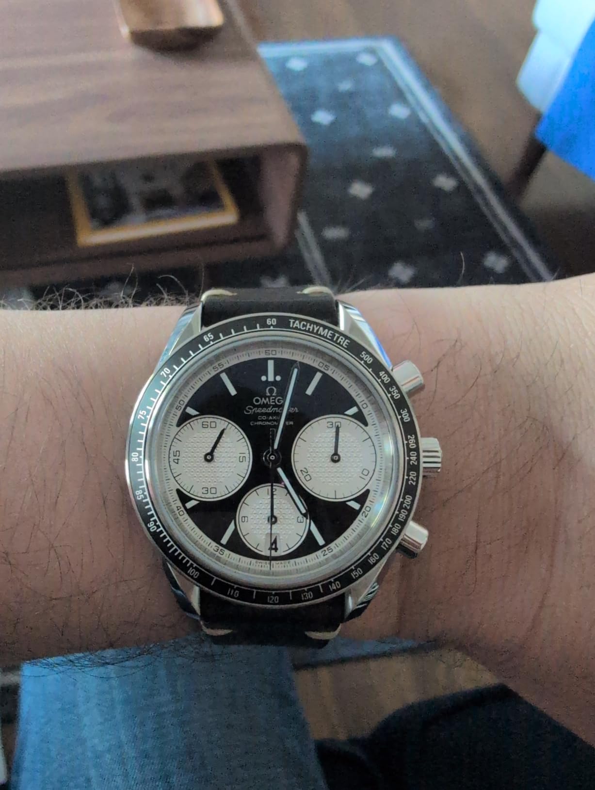 Omega Men's 326.30.40.50.01.002 Speed Master Racing Analog Display Swiss Automatic Silver Watch - Customer Photo 1