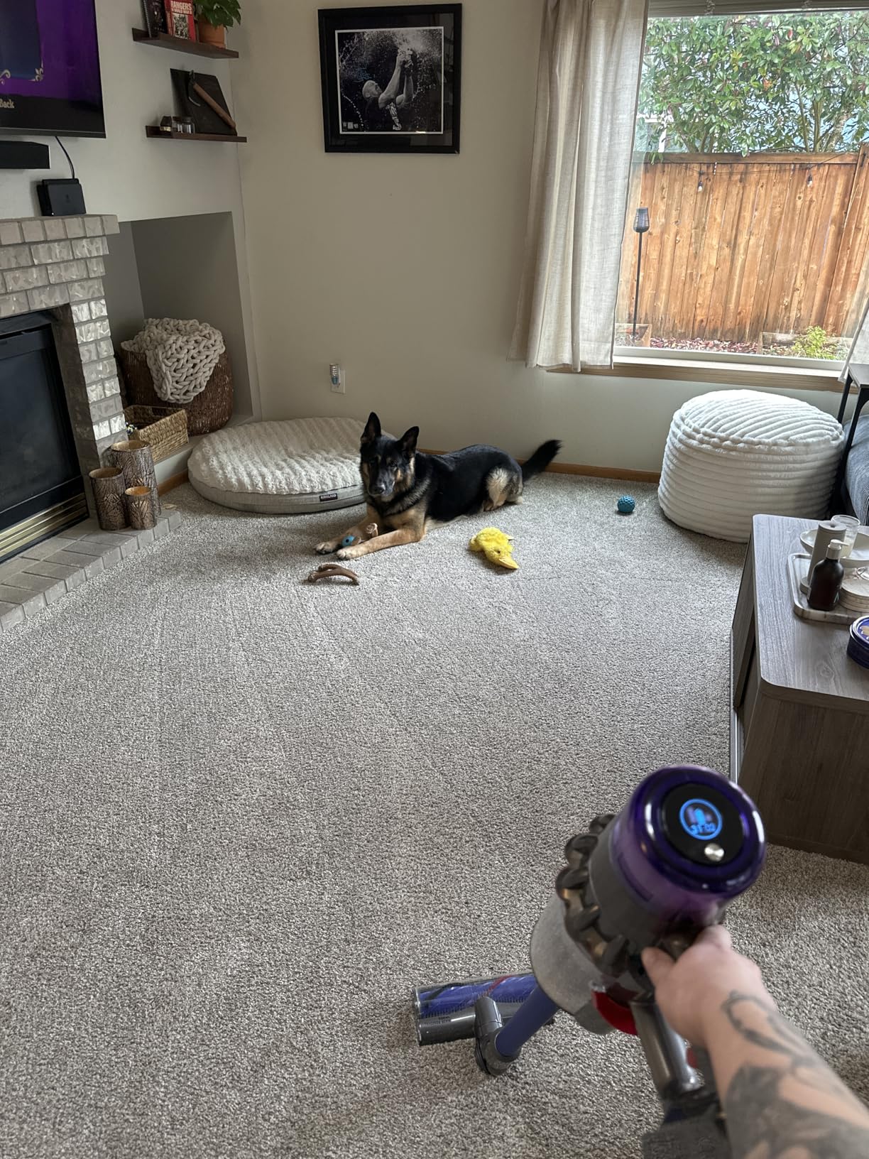 Dyson V11 Origin Cordless Vacuum, 185AW, 3 Power Modes, Up to 60 Minutes, Deep Cleans Hard Floors and Carpets, Detangles pet Hair, Converts to Handheld Customer Review Dyson V11 Origin Cordless Vacuum, 185AW, 3 Power Modes, Up to 60 Minutes, Deep Cleans Hard Floors and Carpets, Detangles pet Hair, Converts to Handheld - Customer Photo 1