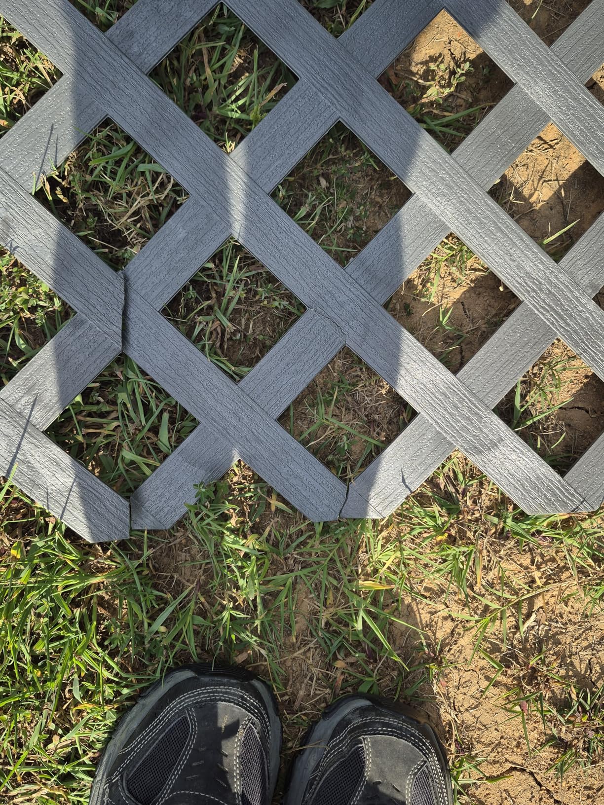 4 ft. x 8 ft. Nantucket Gray Garden Vinyl Lattice Customer Review 4 ft. x 8 ft. Nantucket Gray Garden Vinyl Lattice - Customer Photo 1
