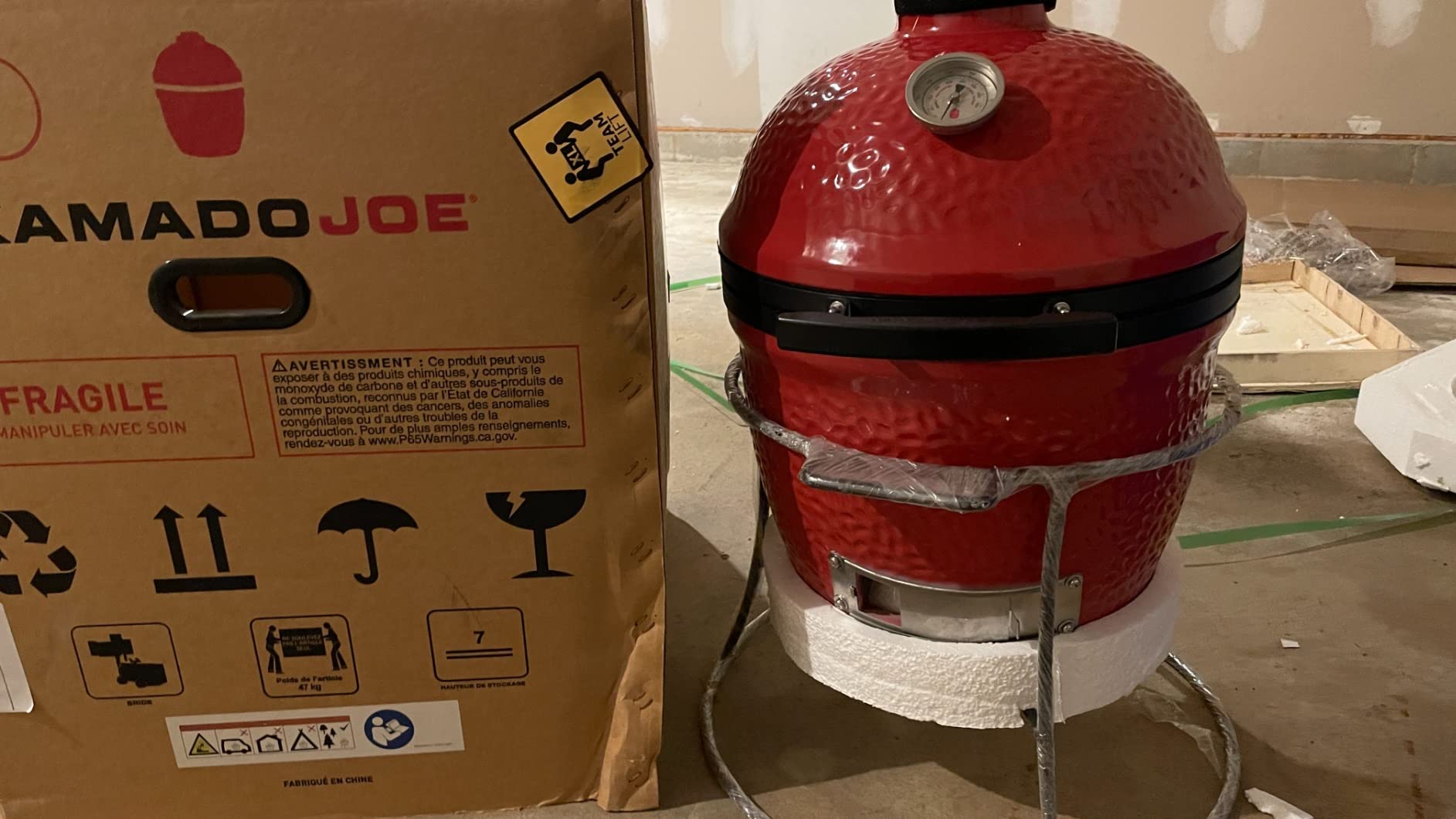 Kamado Joe Jr 13.5-inch Portable Ceramic Charcoal Grill with Grill Stand customer photo 1