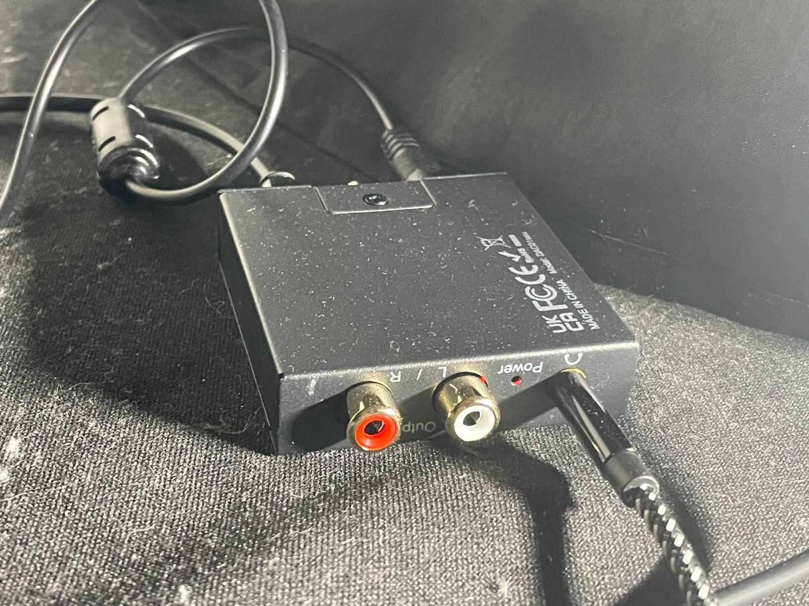 PROZOR 192KHz Digital to Analog Audio Converter DAC Digital SPDIF Optical to Analog L/R RCA Converter, Toslink Optical to 3.5mm Jack Adapter for PS3 HD DVD PS4 Amp Apple TV Home Cinema - Customer Photo 2