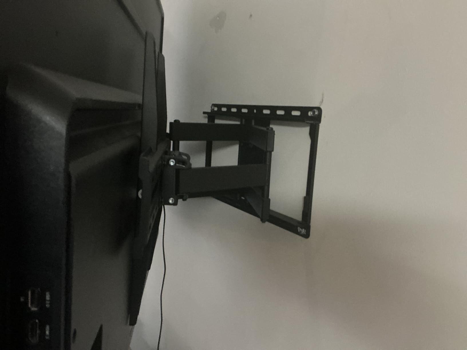 Mounting Dream TV Wall Mount for 32-65 Inch Television, Mount with Swivel and Tilt, Full Motion Bracket with Articulating Dual Arms, Fits 16inch Studs, Max VESA 400X400 mm, 99lbs, MD2380 customer photo 1