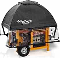 GenTent Open Frame Generator Tent with Universal Clamp System - Waterproof and NFPA Flame Retardant Running Cover - for Operating Open Frame Generators in Wet Weather (Slate, Original - Standard) - Customer Photo 1