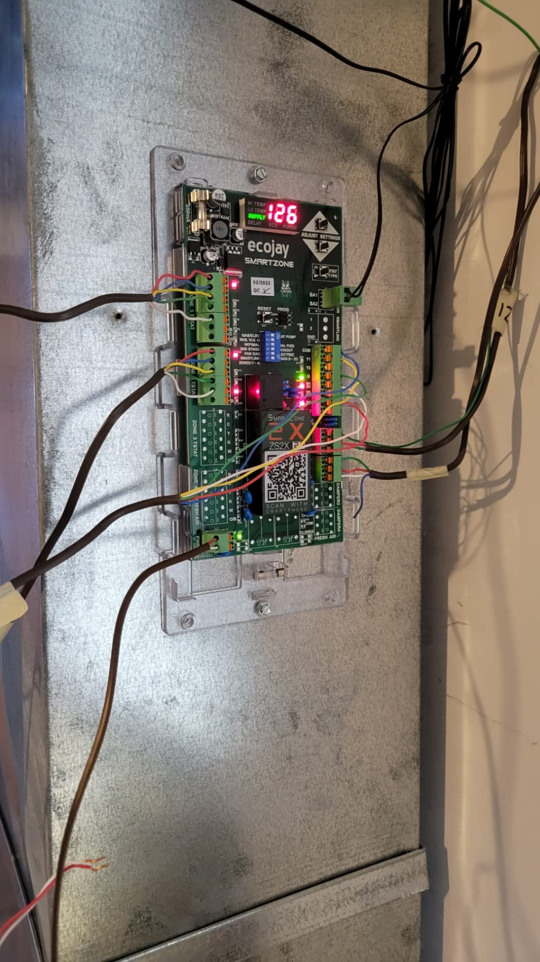 SmartZone-3X : 3 Zone HVAC Controller KIT w/ Temp Sensor; Dual Climate Control to Replace Honeywell HZ322, EWC, Zonefirst, Zonex, Durozone & More customer photo 2
