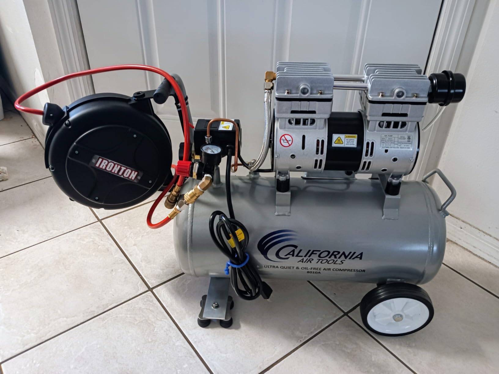 California Air Tools 8010 1.0 HP Ultra Quiet and Oil-Free Air Compressor, 8 Gallon Steel Tank, 60 dBA customer photo 1