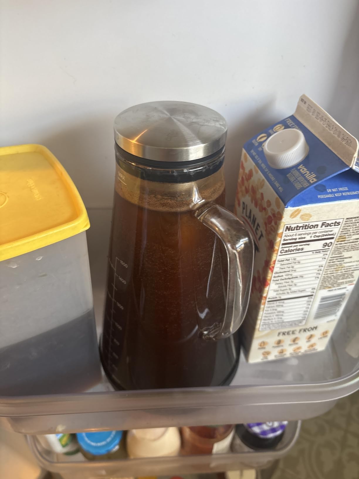 OVALWARE Airtight Cold Brew Iced Coffee Maker Pitcher and Tea Infuser with Spout - 1.0L / 34oz Ovalware RJ3 Brewing Glass Carafe with Removable Stainless Steel Filter Customer Review OVALWARE Airtight Cold Brew Iced Coffee Maker Pitcher and Tea Infuser with Spout - 1.0L / 34oz Ovalware RJ3 Brewing Glass Carafe with Removable Stainless Steel Filter - Customer Photo 1