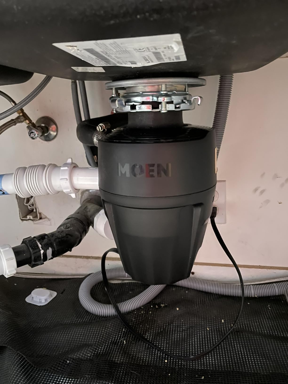 Moen Prep Series PRO Continuous Feed Compact Garbage Disposal for Kitchen Sink with Power Cord, GXP50C - Customer Photo 2