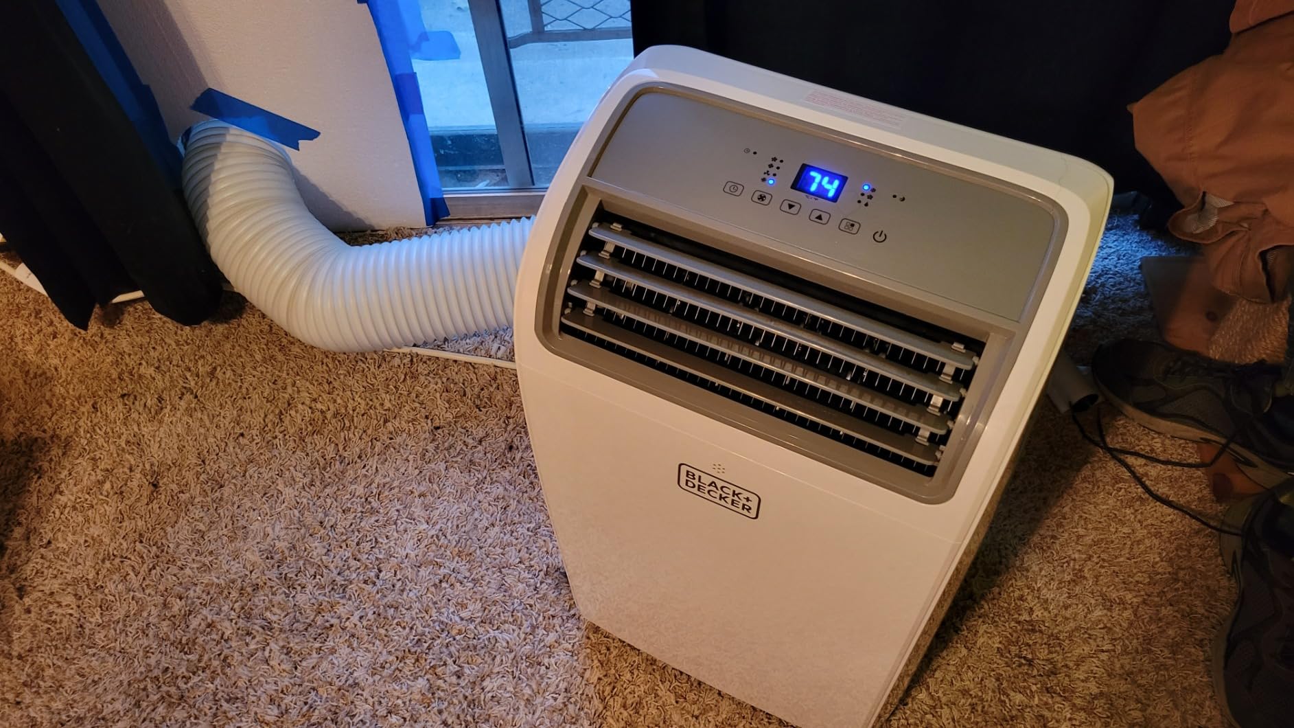 BLACK+DECKER Smart Portable Air Conditioner, 12,000 BTU, BPACT12WT, White customer photo 2
