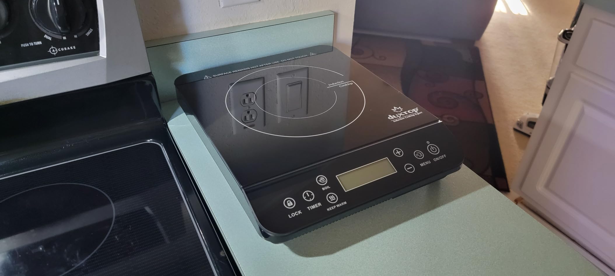 Duxtop Portable Induction Cooktop Burner, Induction Hot Plate with LCD Sensor Touch 1800 Watts, Silver 9600LS/BT-200DZ customer photo 1
