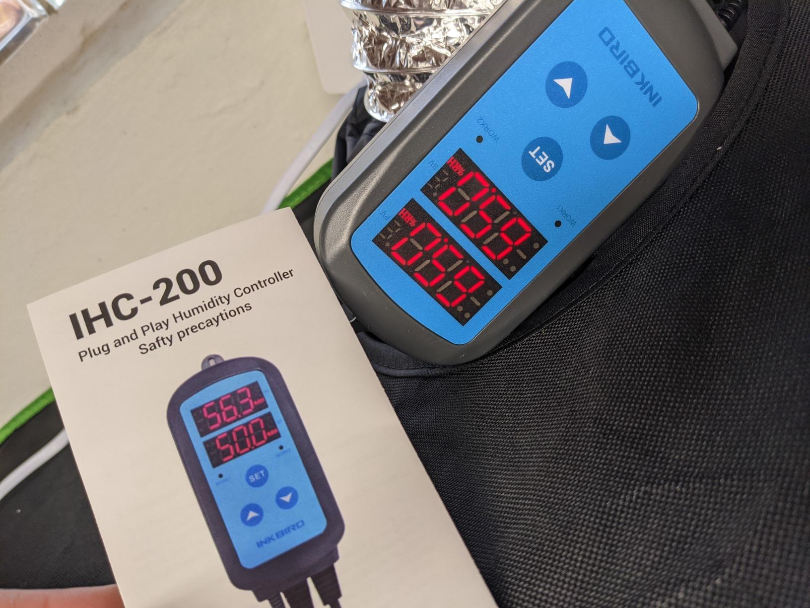 Inkbird Humidity Controller IHC200 Humidistat Mushroom Greenhouse Pre Wired Outlet Dual Stage Humidifier Dehumidifier. customer photo 1