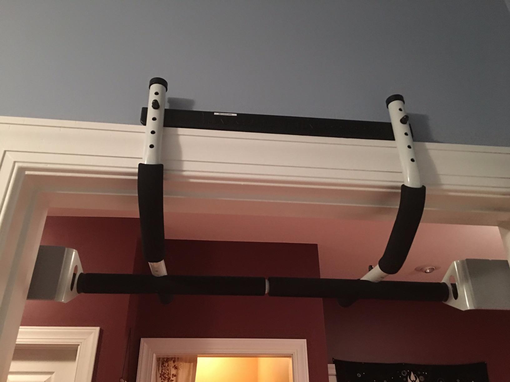 Perfect Fitness Multi-Gym Doorway Pull Up Bar and Portable Gym System - Customer Photo 1
