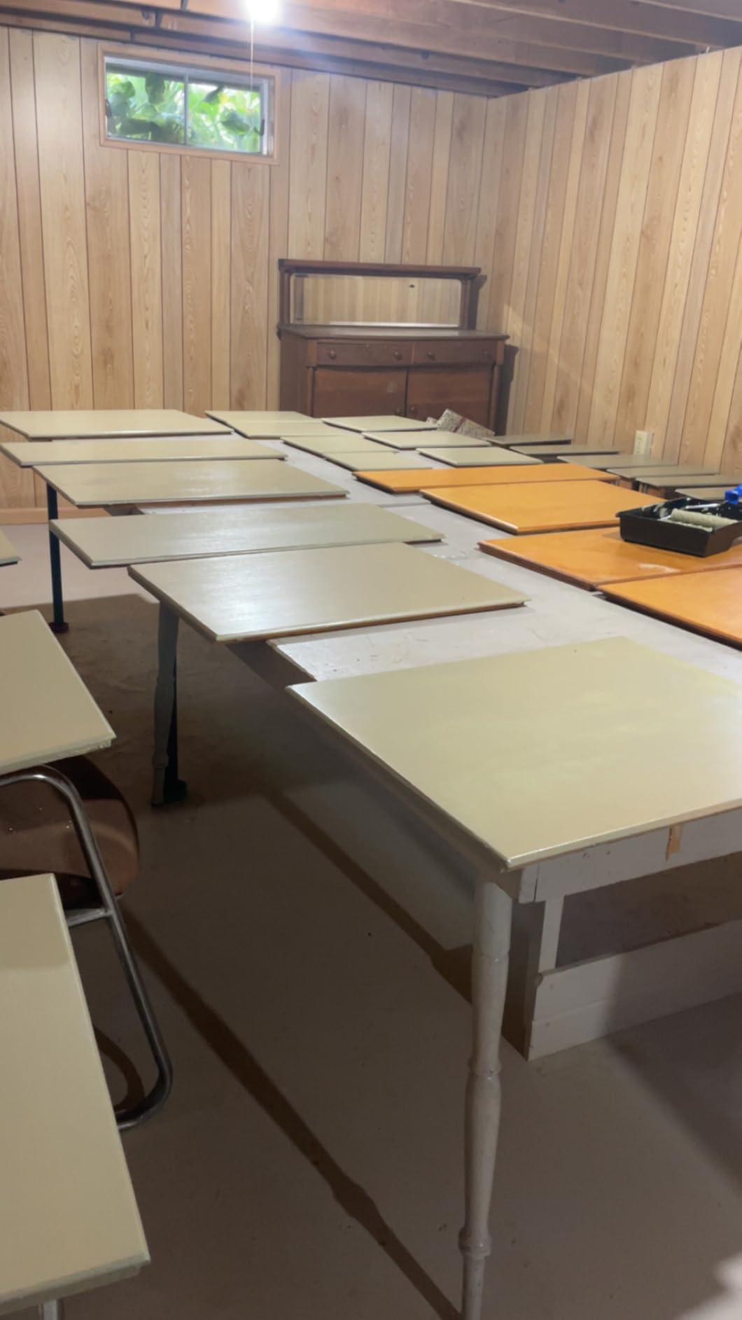 Beyond Paint Furniture, Cabinets and More All-in-one Refinishing Paint Gallon, No Stripping, Sanding or Priming Needed, Pewter - Customer Photo 5
