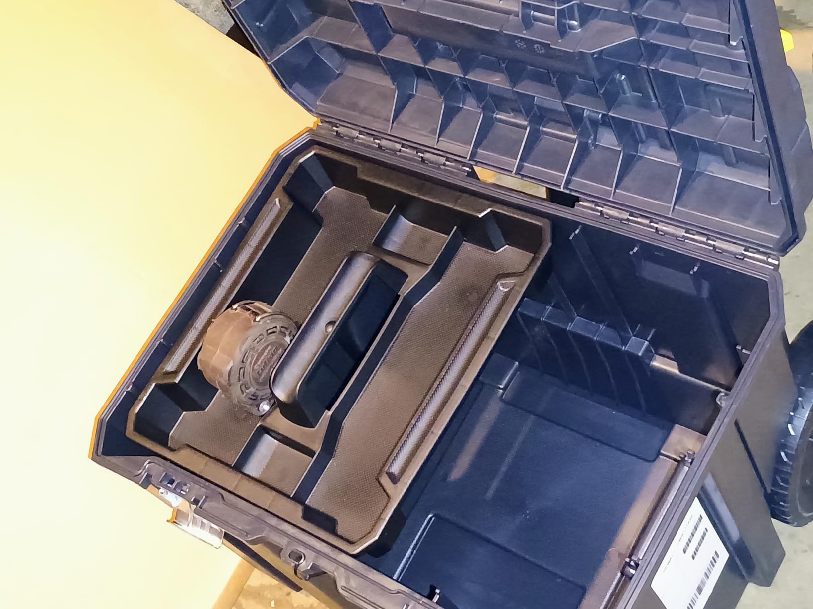 DEWALT Tool Box with Wheels Modular, Large Rolling Tool Box With Telescopic Handle, Portable Carrier Deep Stackable TSTAK Storage (DWST17820) - Customer Photo 2