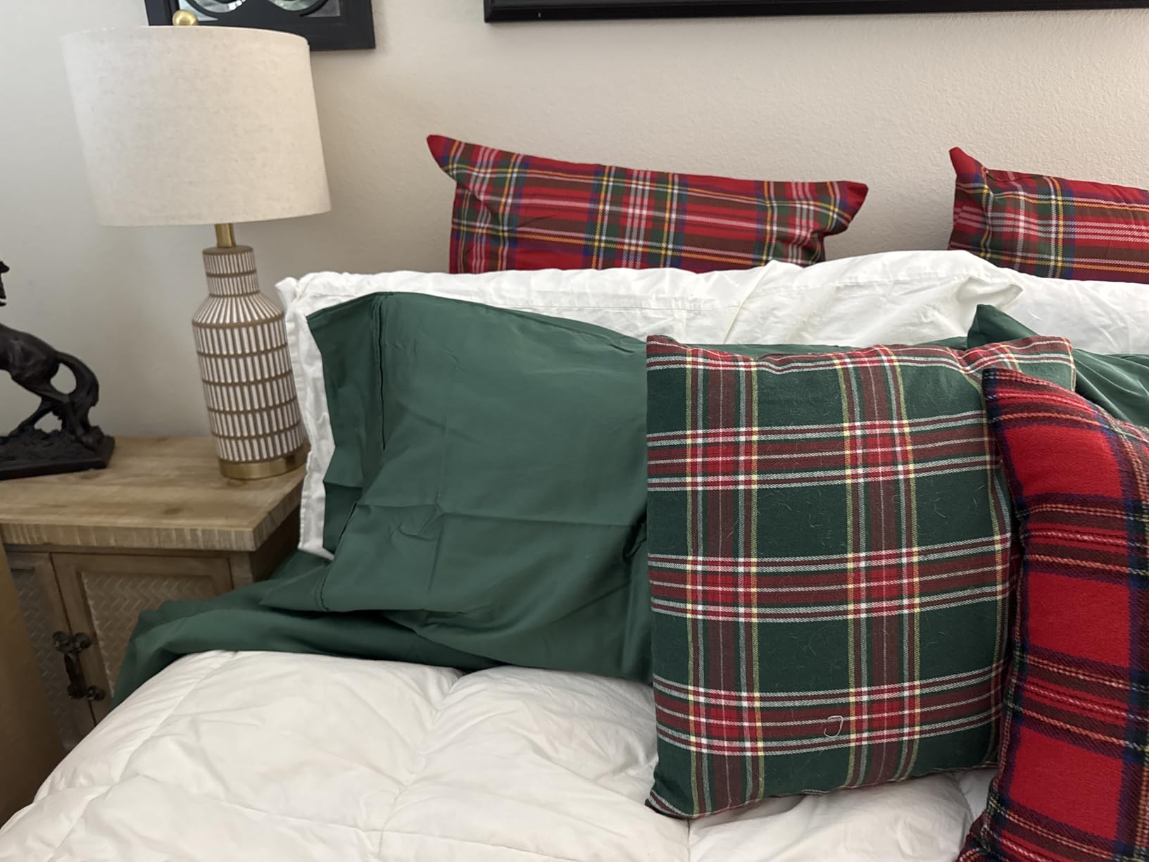California Design Den Natural 100% Cotton Sheets Queen Size Bed Set - Soft 400 Thread Count Sateen customer photo 1
