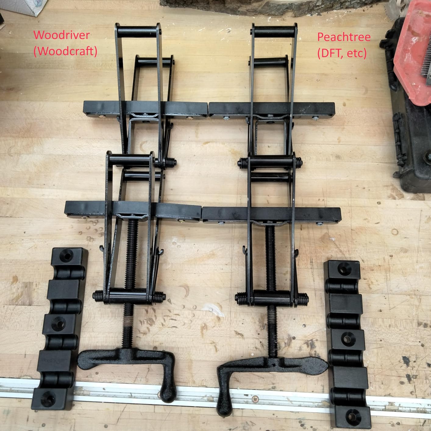 Peachtree Woodworking Supply 2 Pack of 4 Way Pressure Clamps for Clamping Panels From All Four Directions. For Woodworkers, Cabinet and Furniture Makers (2 four way pressure clamps) customer photo 1