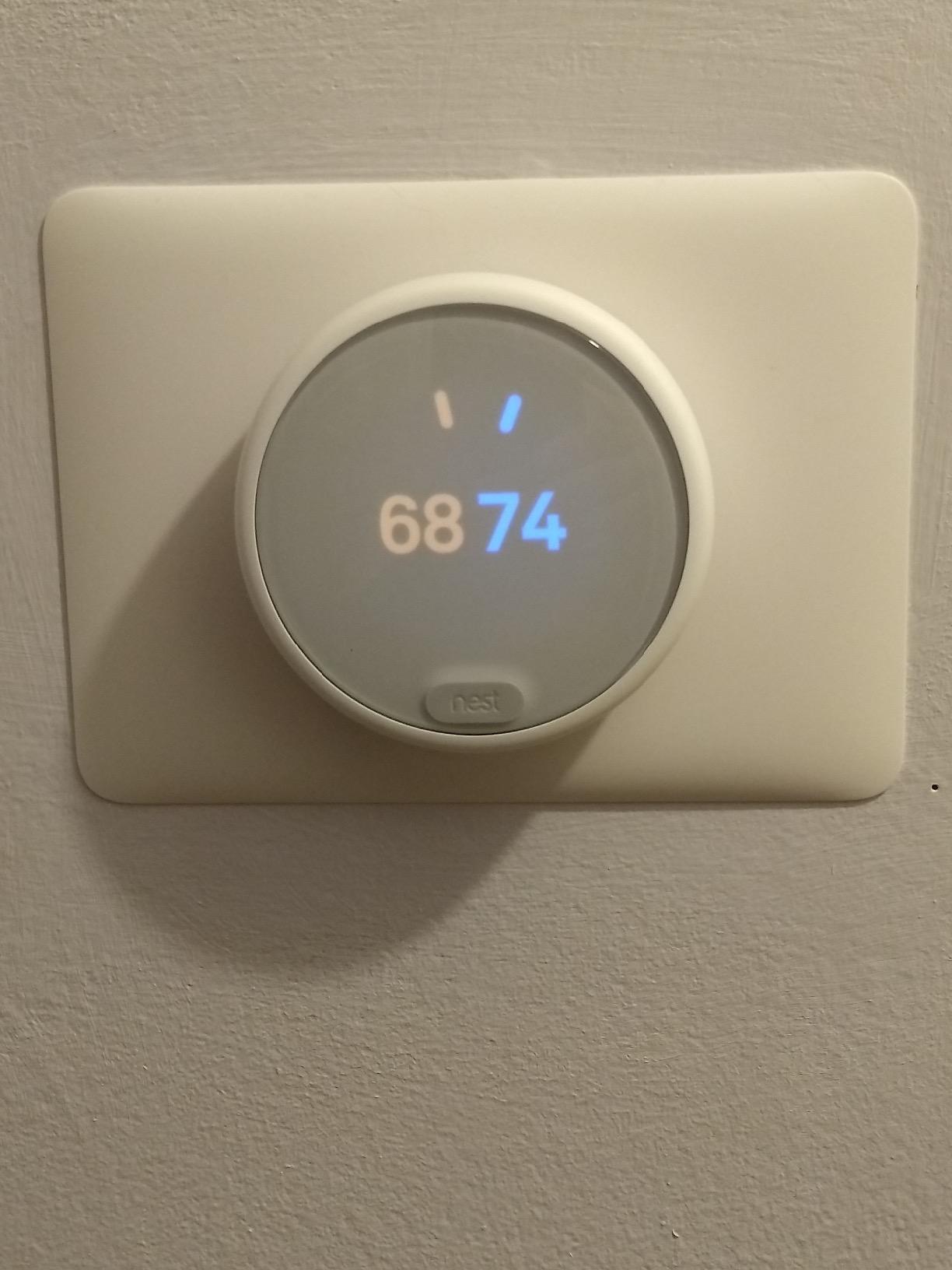 Google Nest Thermostat E - Programmable Smart Thermostat for Home - 3rd Generation Nest Thermostat - Works with Alexa, White - Customer Photo 2