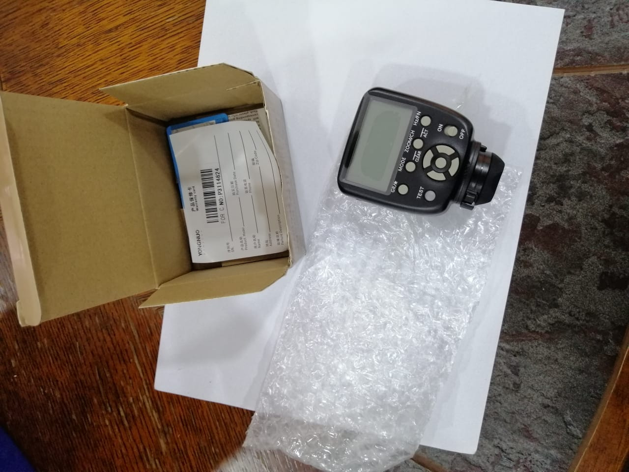 YONGNUO Upgraded YN560-TX II LCD Flash Trigger Remote Controller, for Canon and YN560IV/III YN660 with Wake-up Function for Canon Cameras - Customer Photo 1