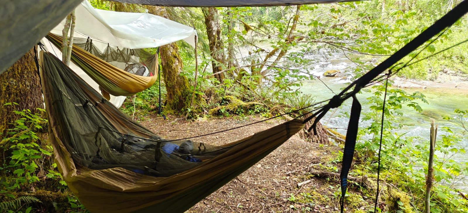Sunyear Camping Hammock, Portable Single & Double Hammock with Net, 2 Person Hammock Tent with 2 * 10ft Straps, Best for Outdoor Hiking Survival Travel - Customer Photo 1