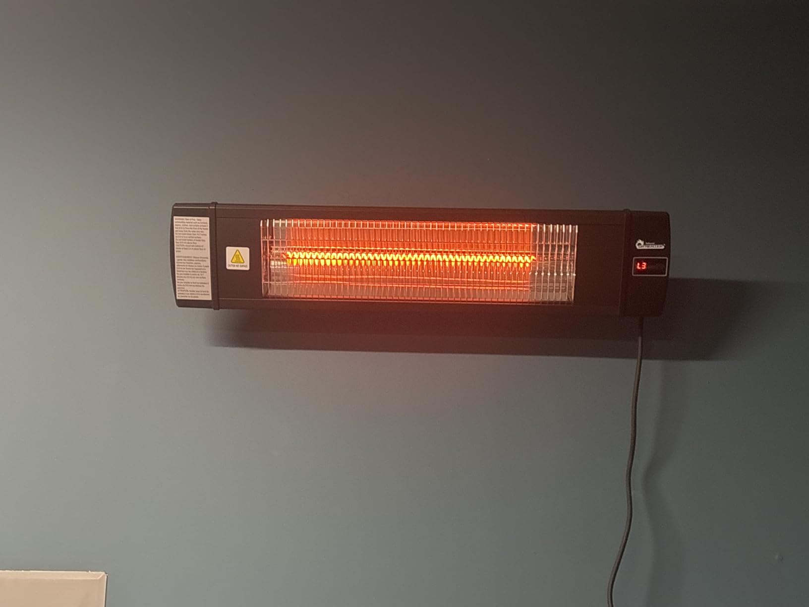 DR. INFRARED HEATER Portable Infrared Indoor and Outdoor Space Heater for Patio, Garage, Commercial & Residential With Remote Control, Without Thermostat, Black customer photo 2