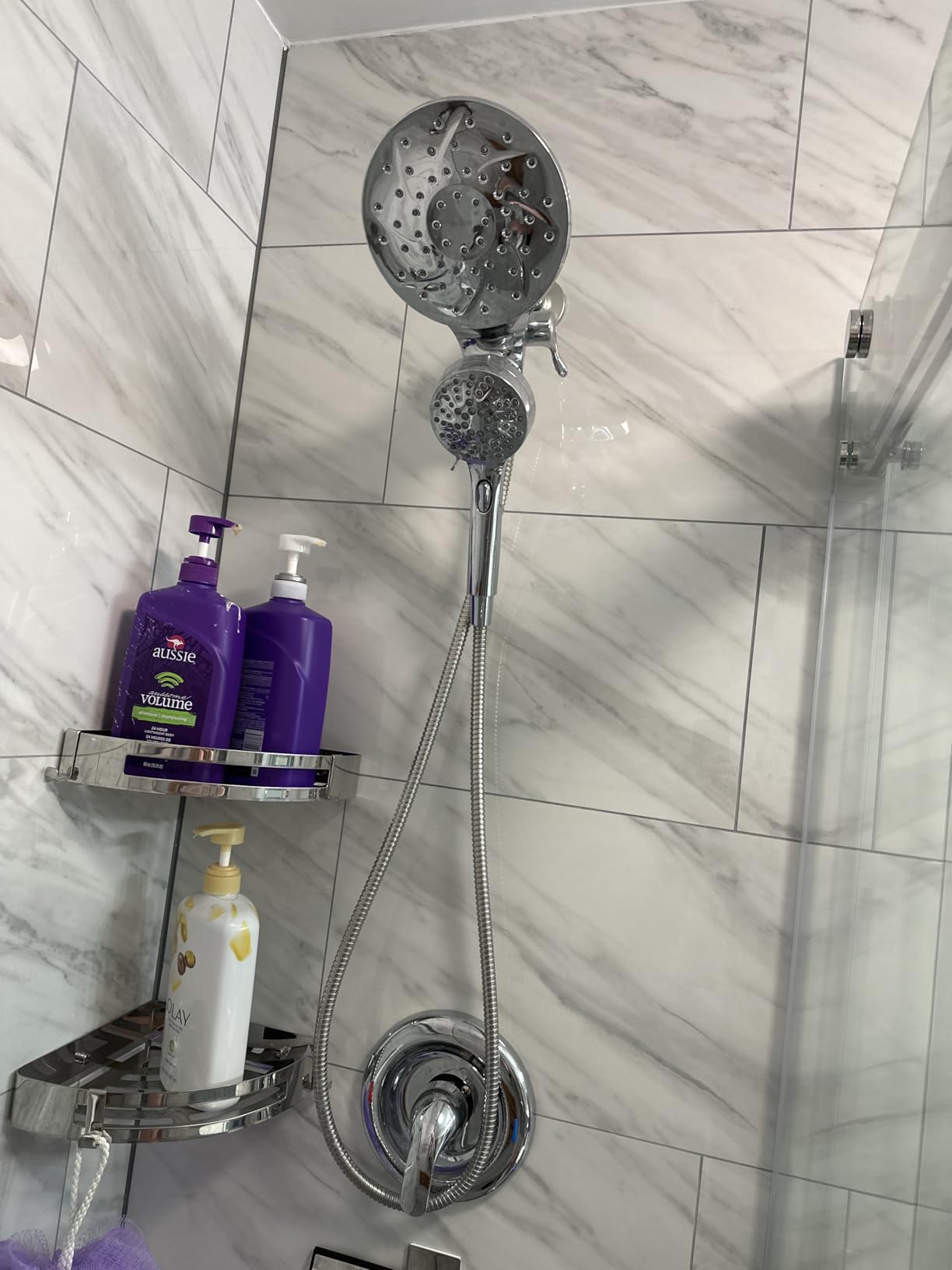 Moen Engage Chrome Magnetix 2-in-1 Combo Rain Showerhead with Detachable Handheld Shower Spray, Featuring Magnetic Docking System, 26009 customer photo 1