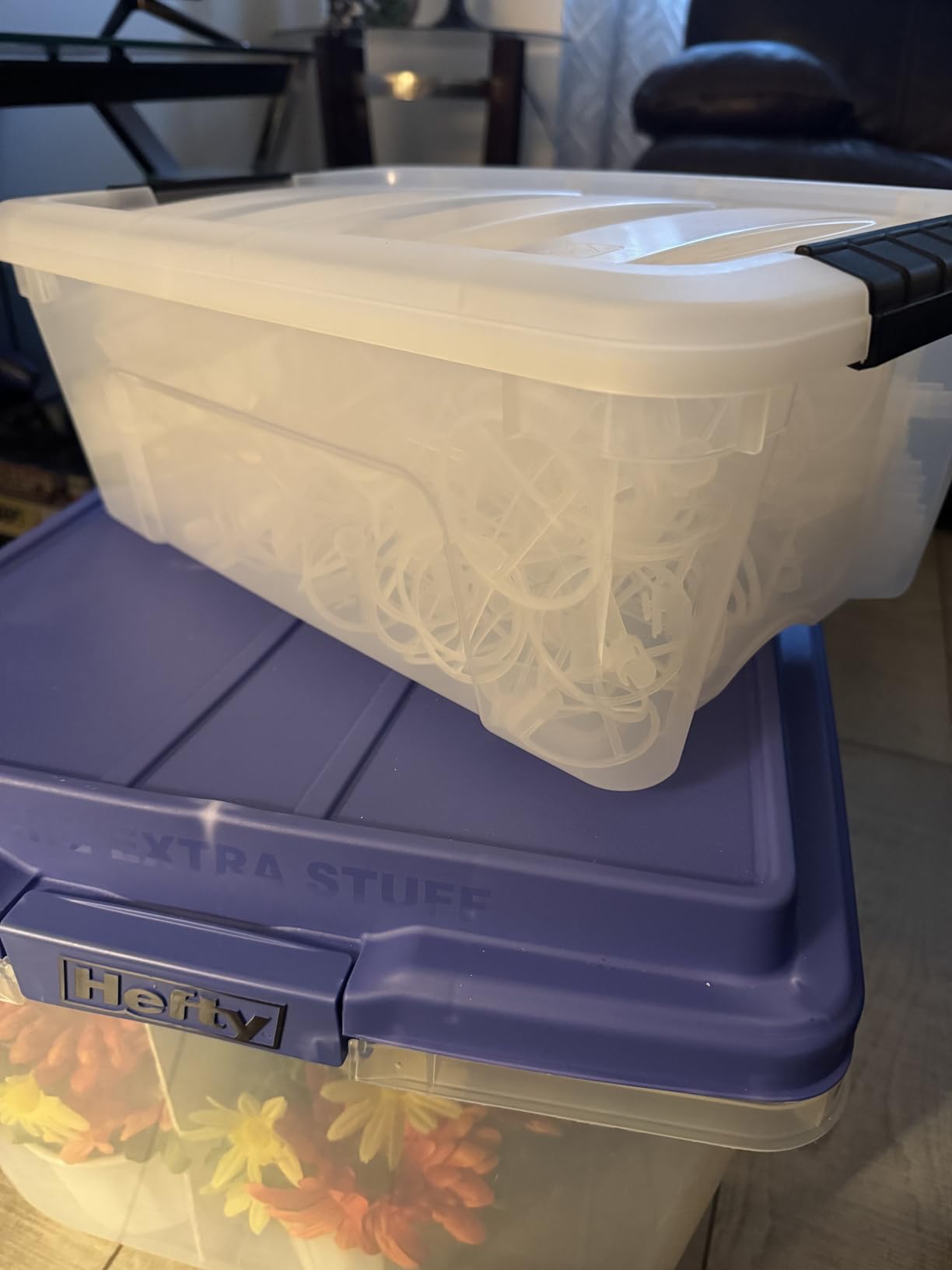 IRIS USA 6-Pack 19 Quart Storage Bins with Lids, Clear customer photo 1