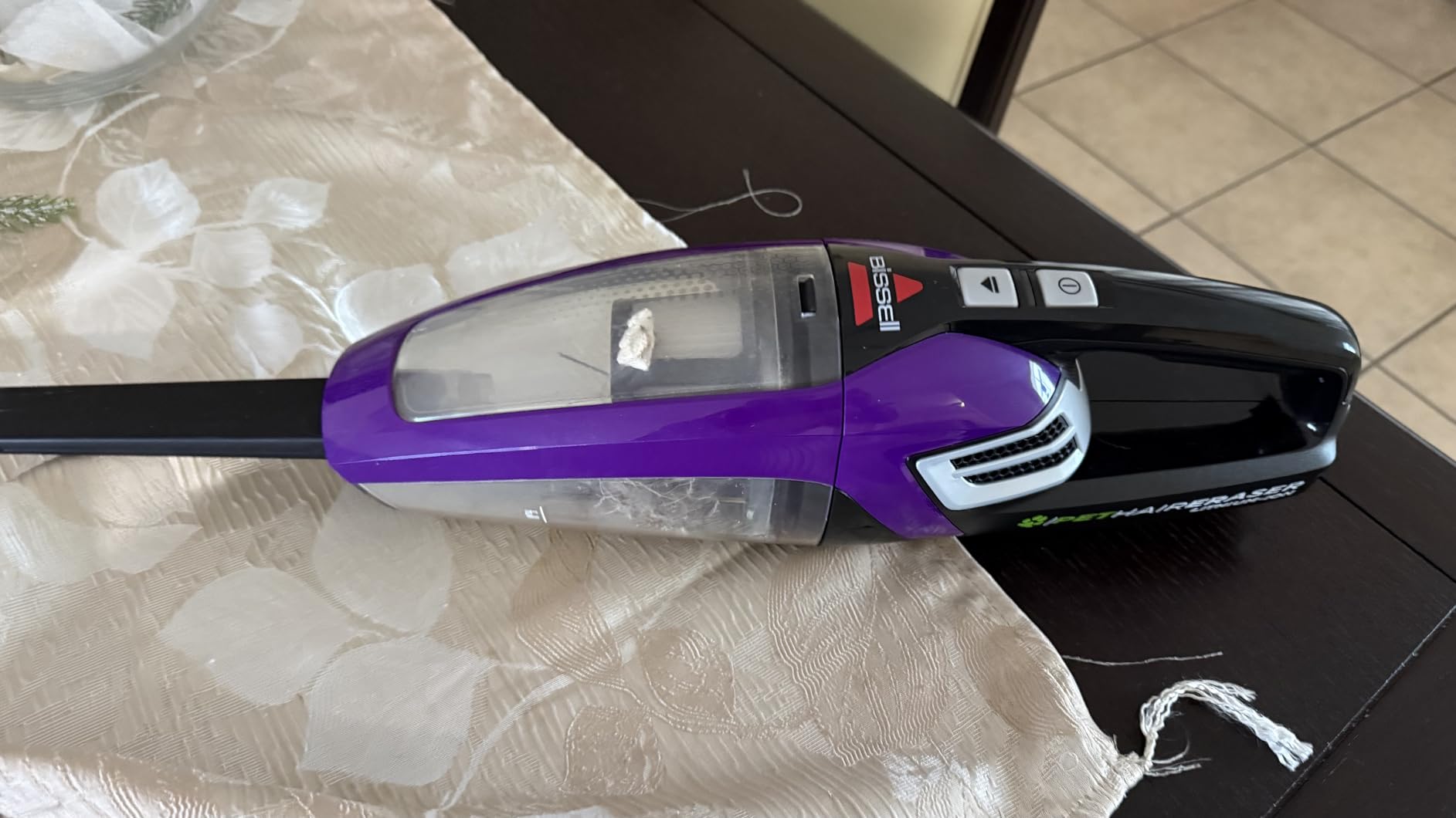 BISSELL Pet Hair Eraser Cordless Hand Vacuum, Lithium Ion, Home, Auto, and Pet Vacuum, Easy-Empty Dirt Bin, Upholstery Tool, Brush Tool, and Crevice Tool Included, 2390A Customer Review BISSELL Pet Hair Eraser Cordless Hand Vacuum, Lithium Ion, Home, Auto, and Pet Vacuum, Easy-Empty Dirt Bin, Upholstery Tool, Brush Tool, and Crevice Tool Included, 2390A - Customer Photo 3