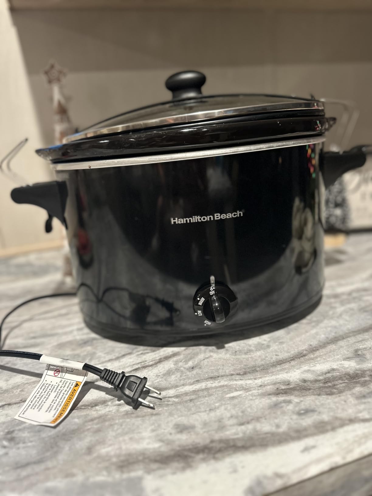 Hamilton Beach Slow Cooker, Extra Large 10 Quart, Stay or Go Portable With Lid Lock, Dishwasher Safe Crock, Black (33195) - Customer Photo 1