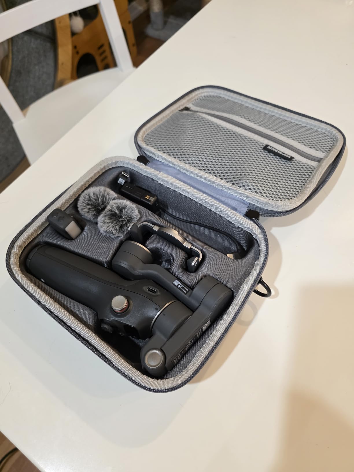 DJI Osmo Mobile 7P Gimbal Stabilizer for iPhone, Android, Native Tracking, Lighting, 3-Axis Phone Gimbal, Quick Launch, One-Tap Edit, Built-in Extension Rod & Tripod, 10hrs Use, Phone Charging - Customer Photo 1