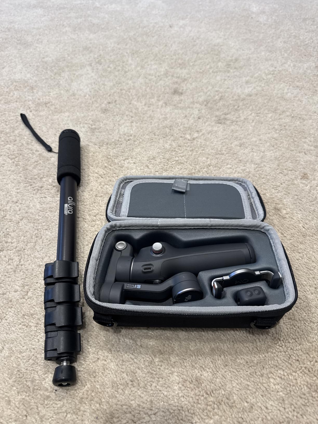 DJI Osmo Mobile 7P Gimbal Stabilizer for iPhone, Android, Native Tracking, Lighting, 3-Axis Phone Gimbal, Quick Launch, One-Tap Edit, Built-in Extension Rod & Tripod, 10hrs Use, Phone Charging - Customer Photo 2