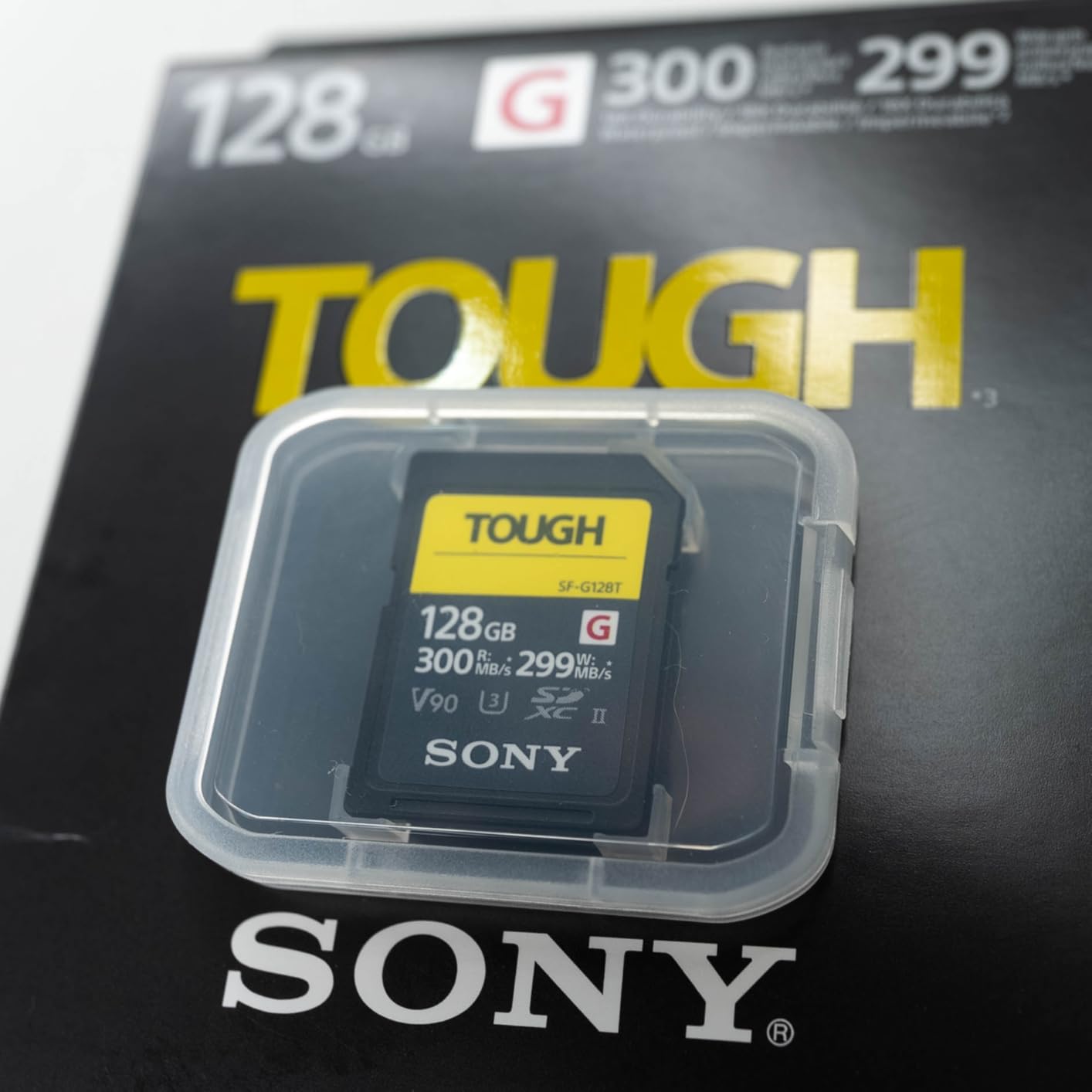 Sony TOUGH-G series SDXC UHS-II Card 128GB, V90, CL10, U3, Max R300MB/S, W299MB/S customer photo 1
